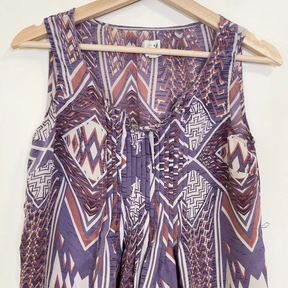 ANTHROPOLOGIE | EDME & ESYLLTE SILK SUMMER PRINTED  BLOUSE - Picture 3 of 10